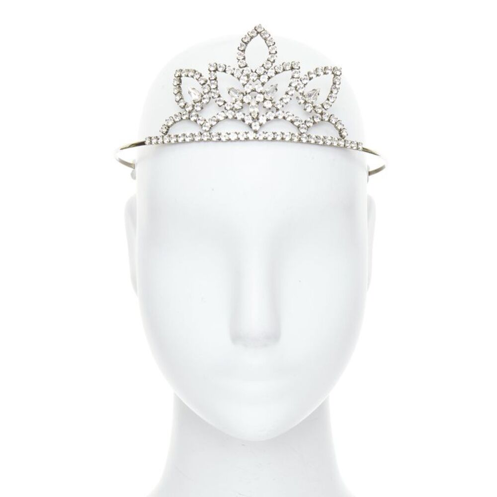 Saint Laurent 2016 Crystal Tiara Crown